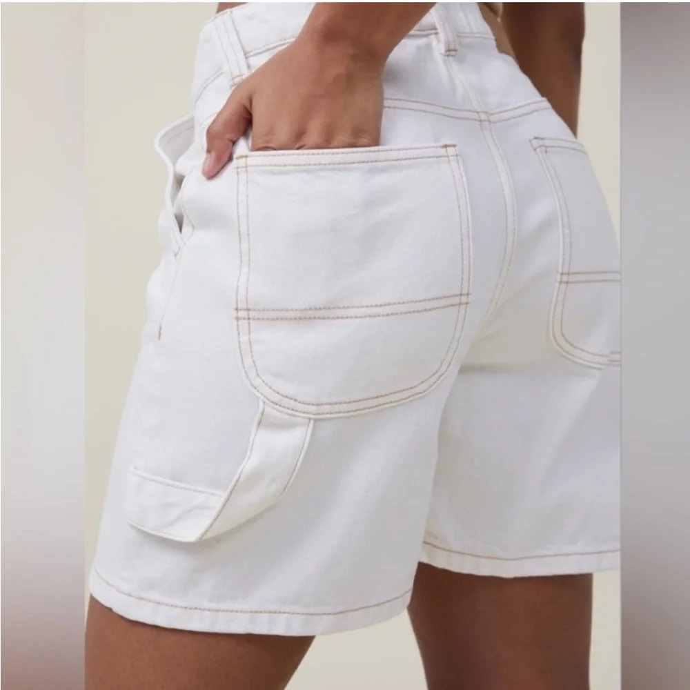 Cotton on Carpenter denim short white 12